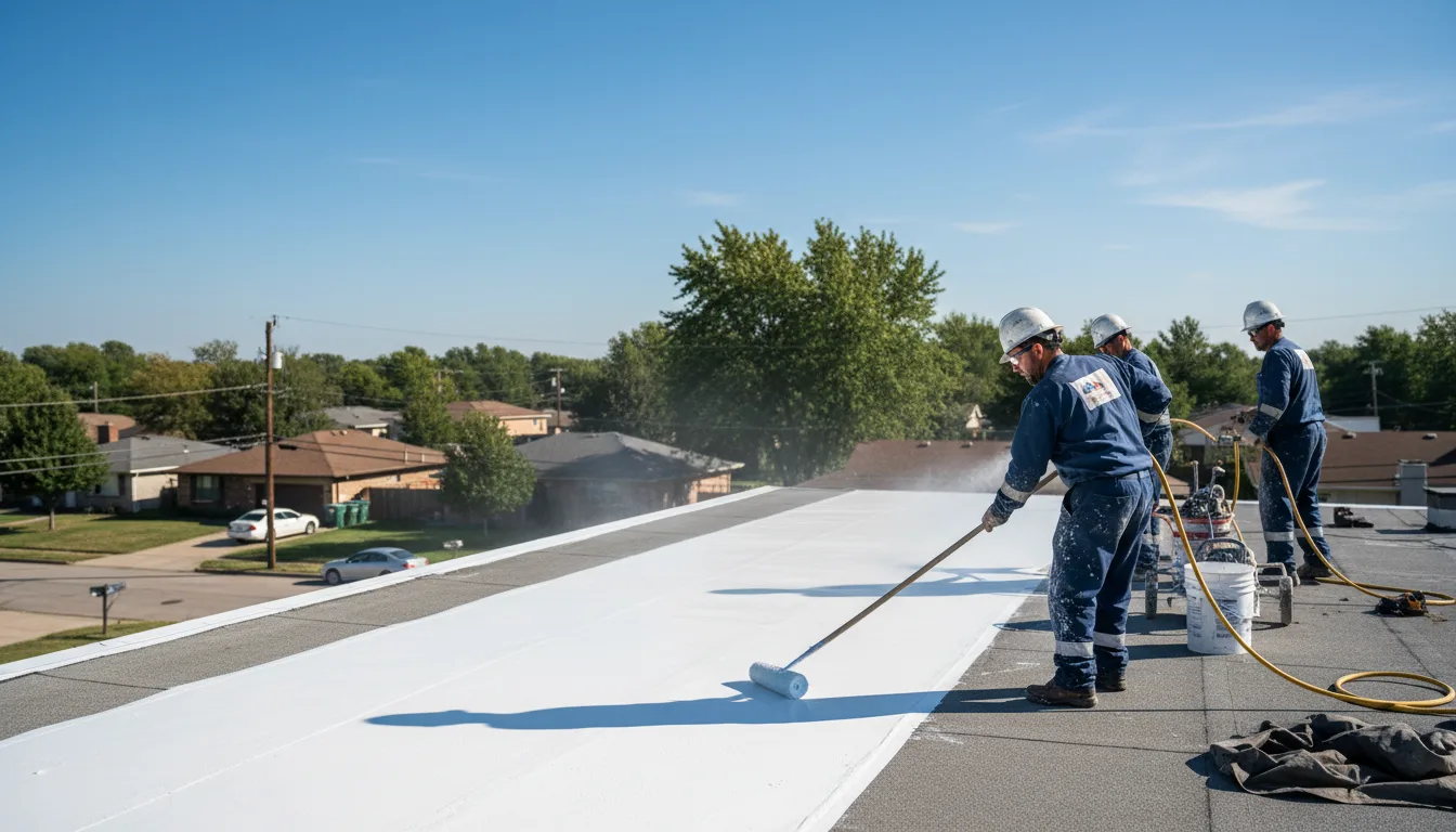 Commercial roof coating in Weedville, PA near me